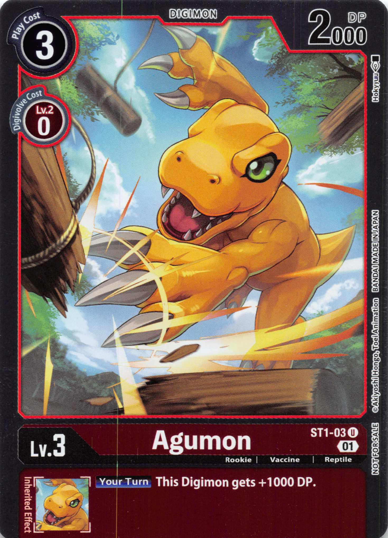 Agumon - ST1-03 (ST-11 Special Entry Pack) [ST1-03] [Starter Deck 01: Gaia Red] Foil