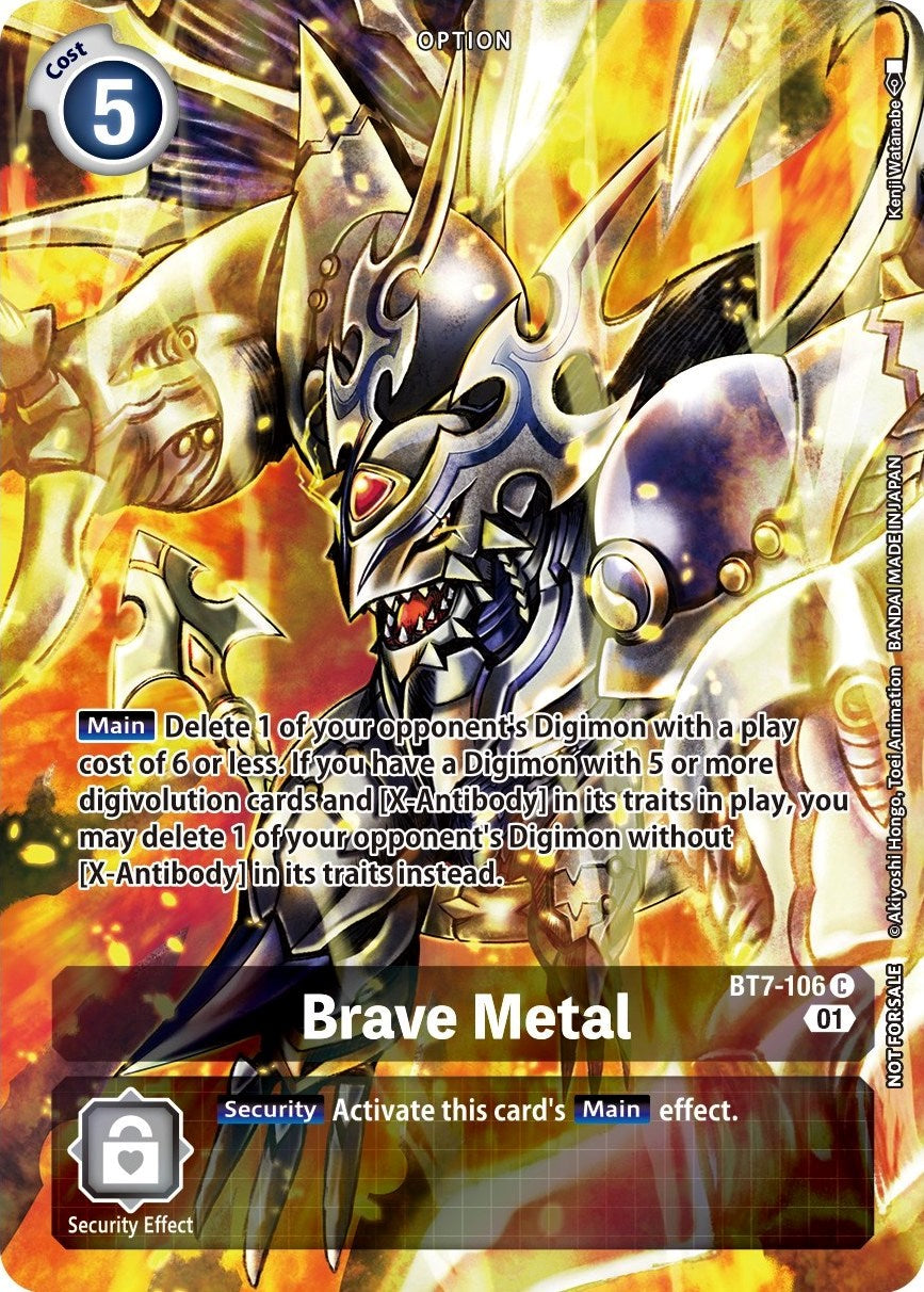 Brave Metal (Premium Deck Set) [BT7-106] [Next Adventure] Foil