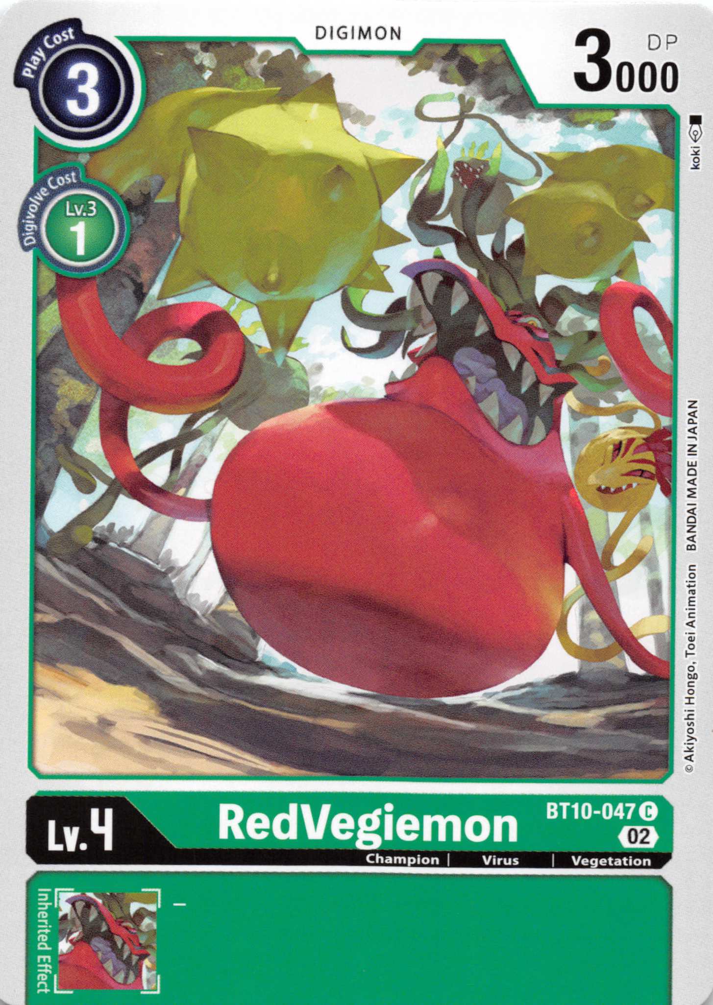 RedVegiemon [BT10-047] [Xros Encounter] Normal