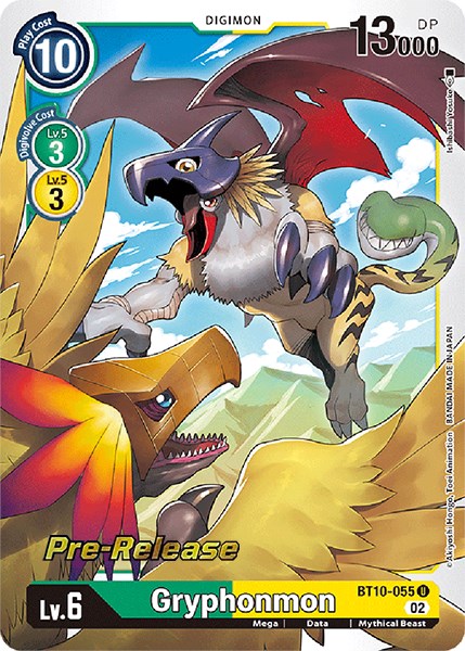 Gryphonmon [BT10-055] [Xros Encounter Pre-Release Cards] Foil