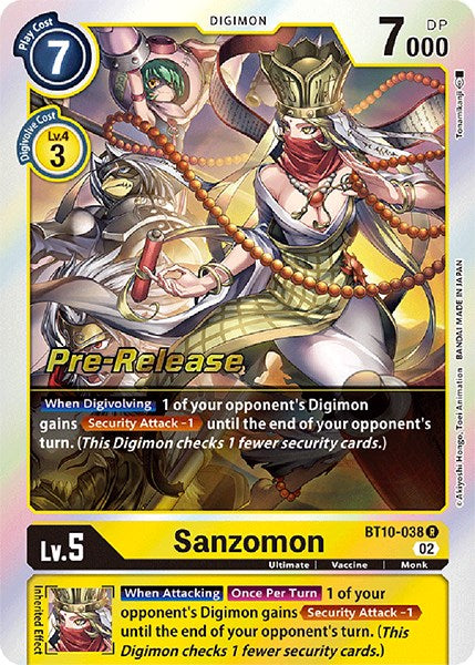 Sanzomon [BT10-038] [Xros Encounter Pre-Release Cards] Normal