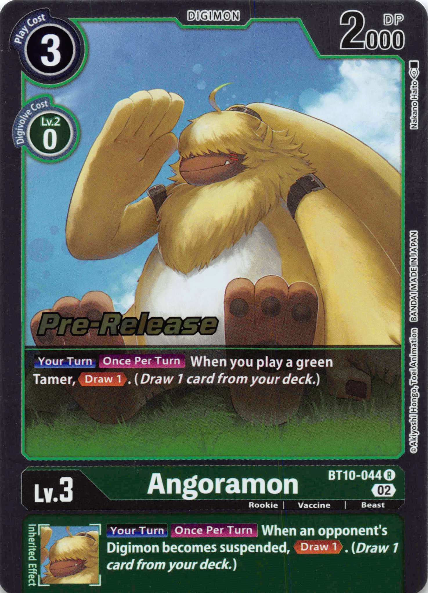 Angoramon [BT10-044] [Xros Encounter Pre-Release Cards] Foil
