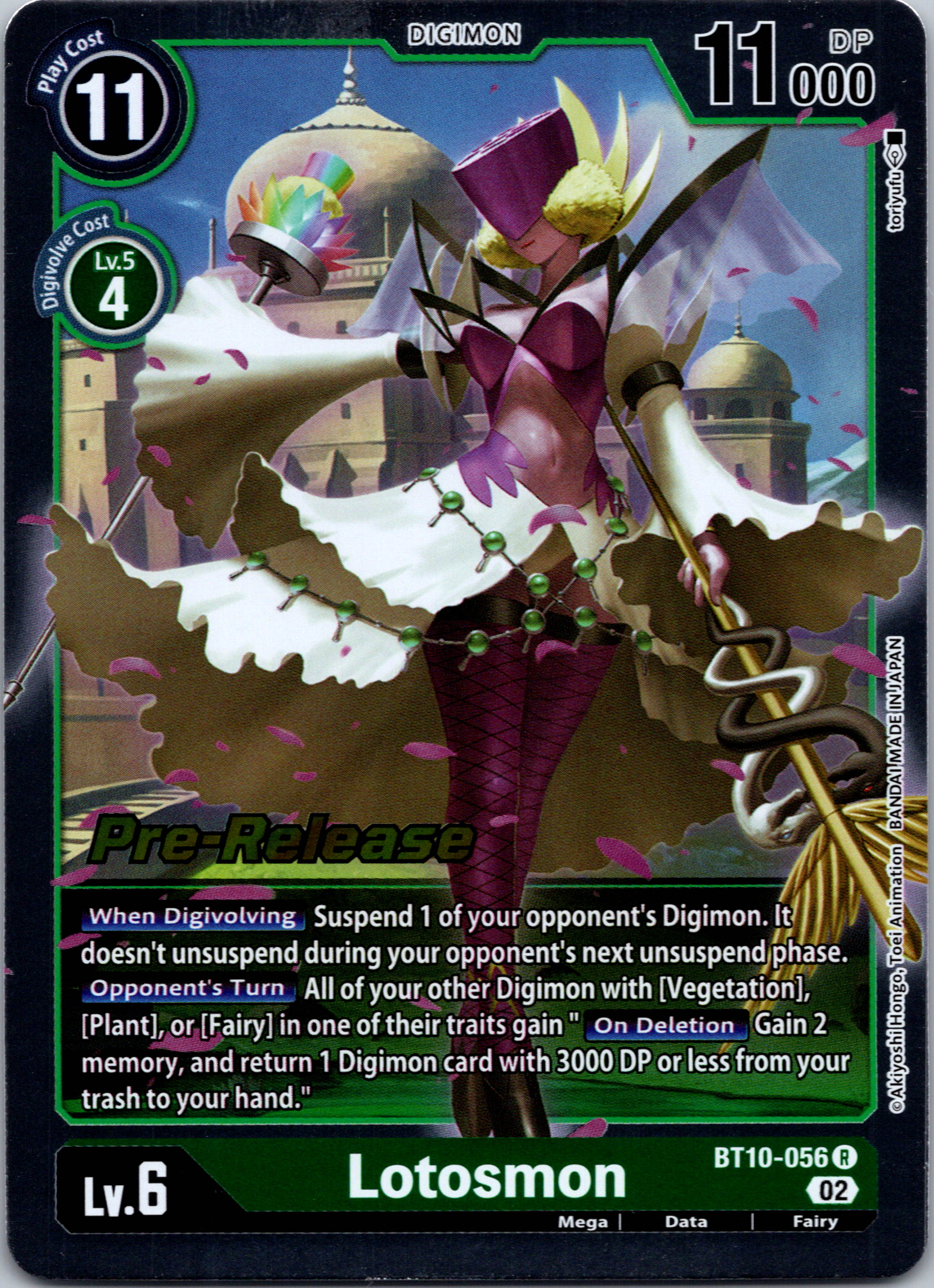 Lotosmon [BT10-056] [Xros Encounter Pre-Release Cards] Normal