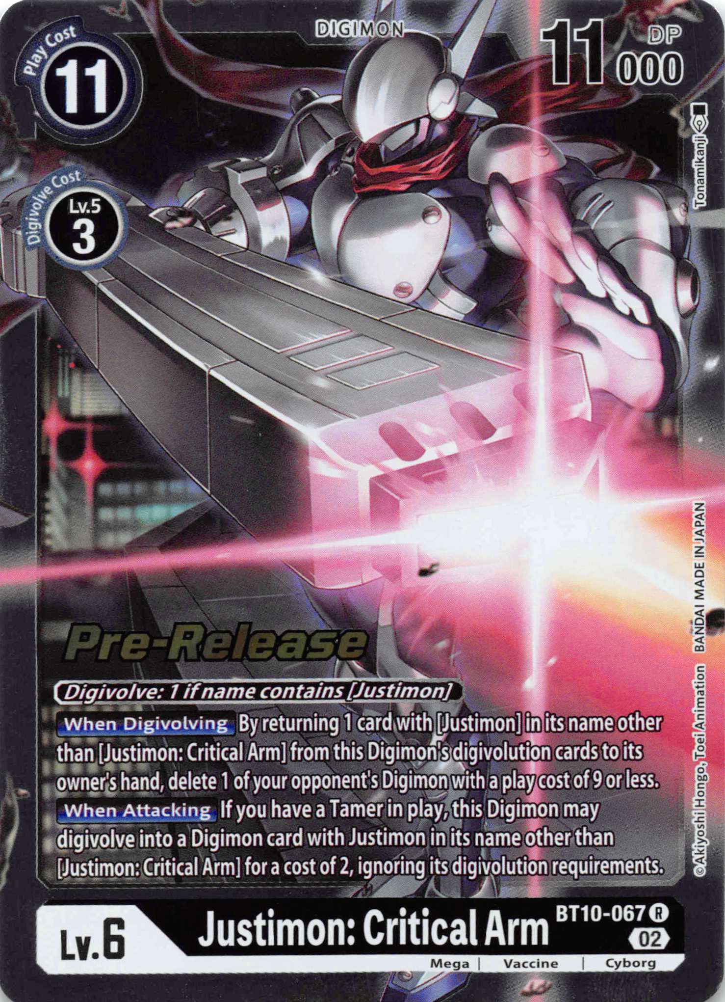 Justimon: Critical Arm [BT10-067] [Xros Encounter Pre-Release Cards] Normal