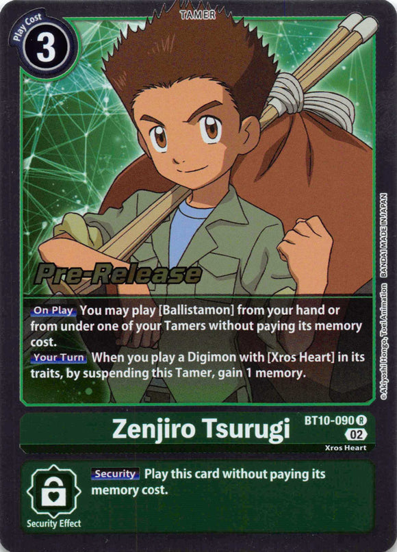 Zenjiro Tsurugi [BT10-090] [Xros Encounter Pre-Release Cards] Foil