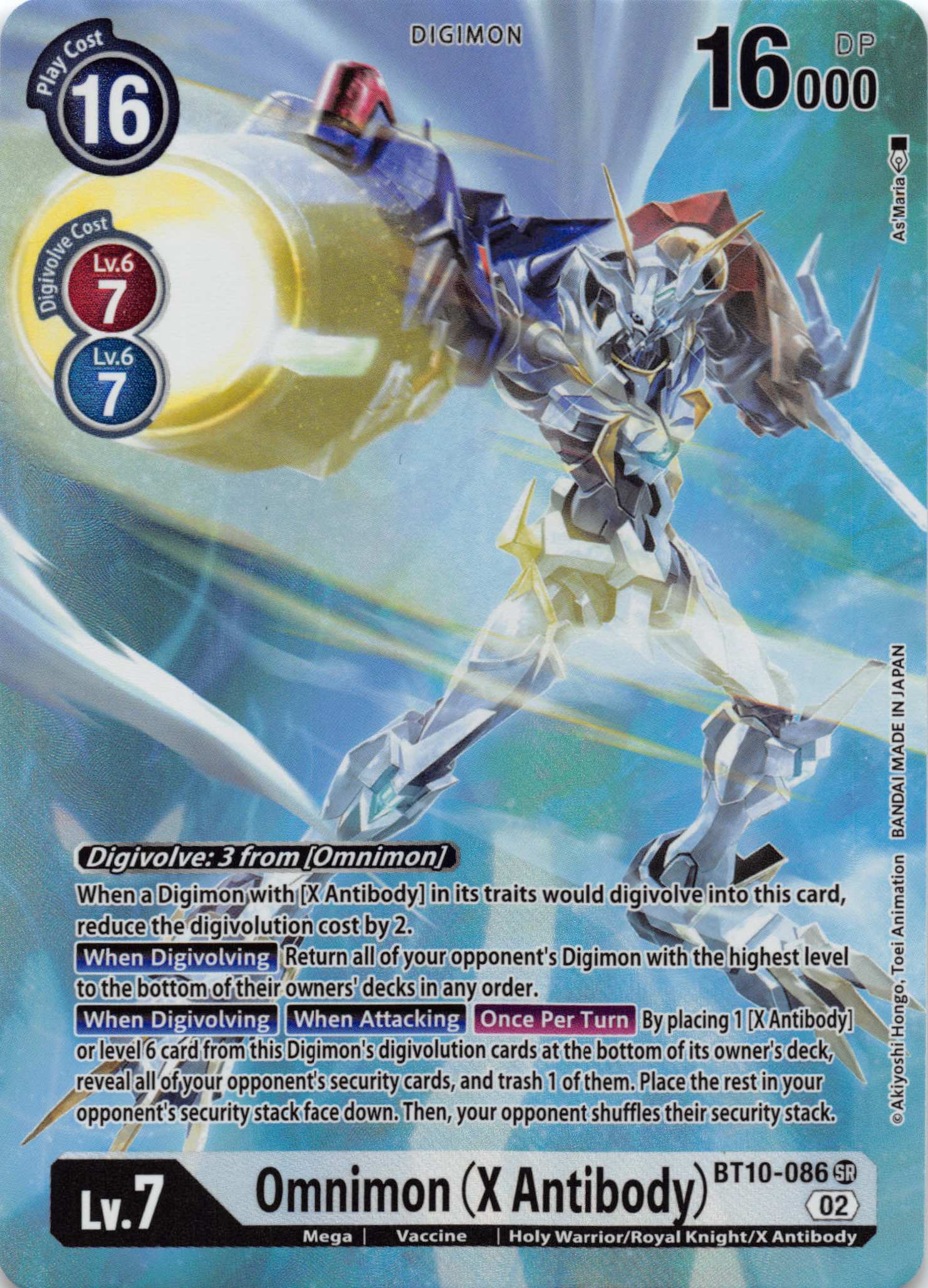 Omnimon (X Antibody) (Alternate Art) [BT10-086] [Xros Encounter] Foil