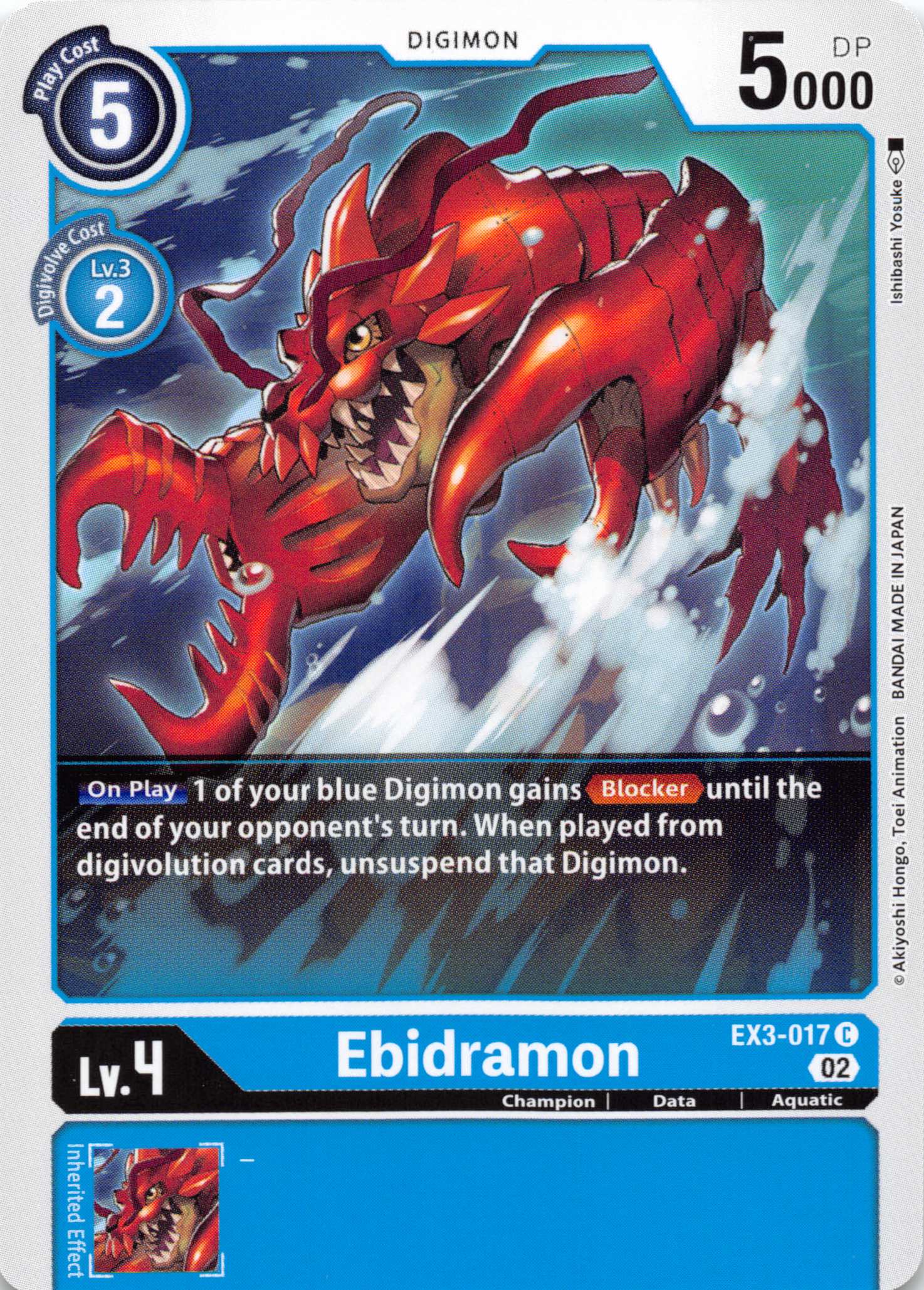 Ebidramon [EX3-017] [Draconic Roar] Normal