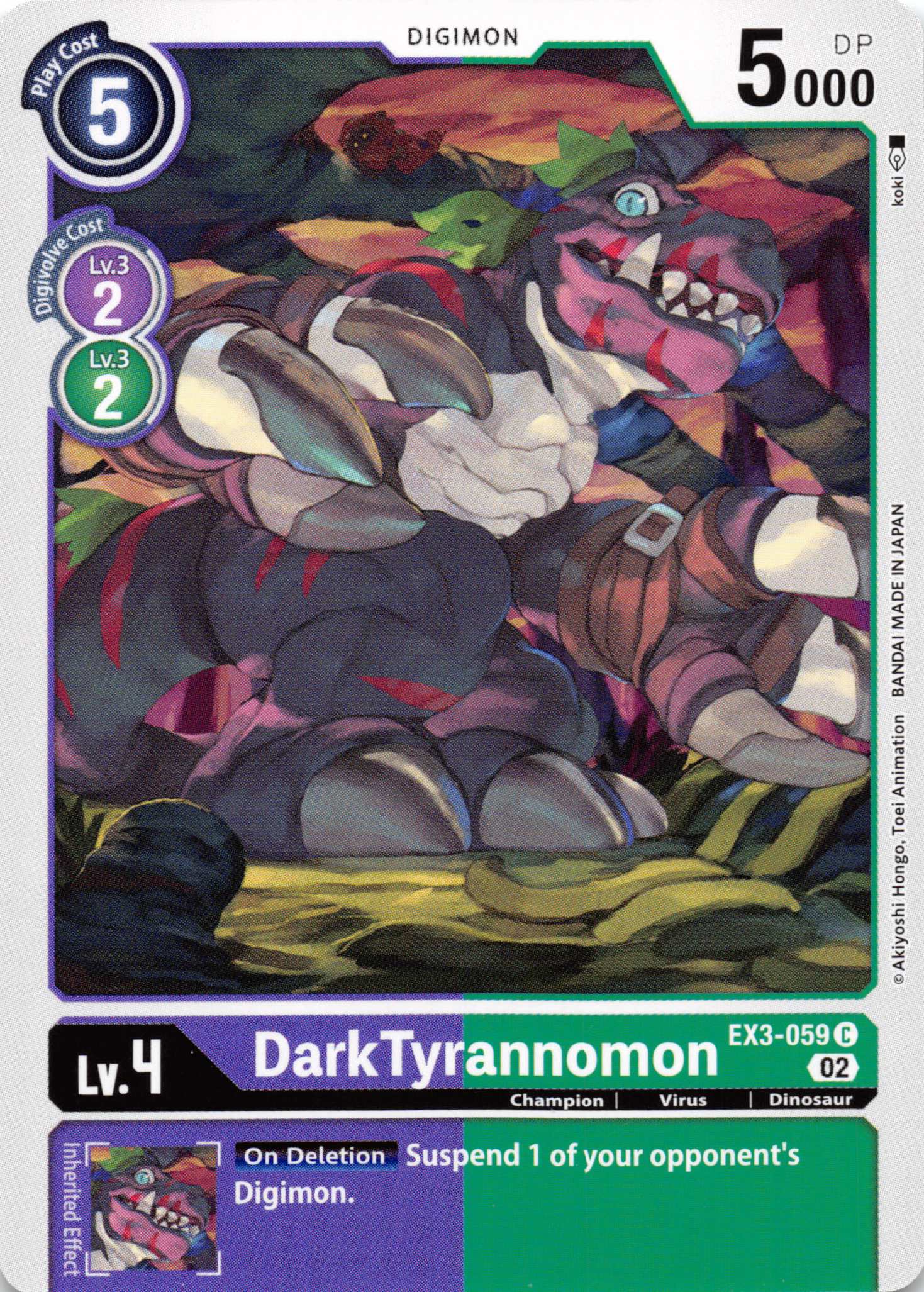 DarkTyrannomon [EX3-059] [Draconic Roar] Normal