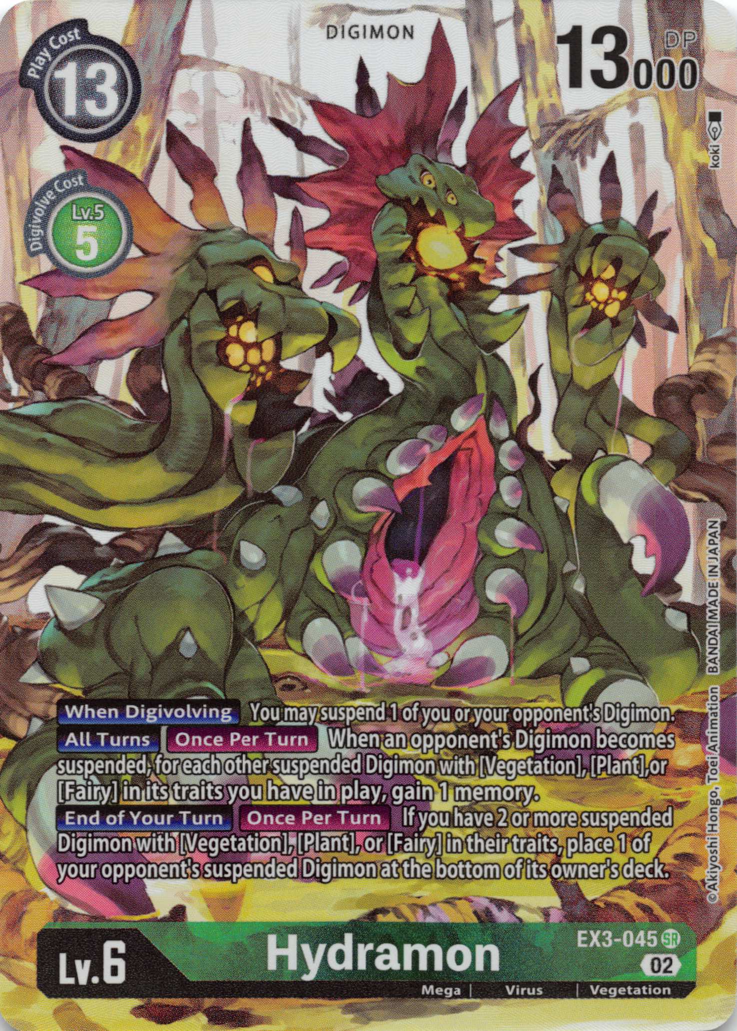 Hydramon (Alternate Art) [EX3-045] [Draconic Roar] Foil