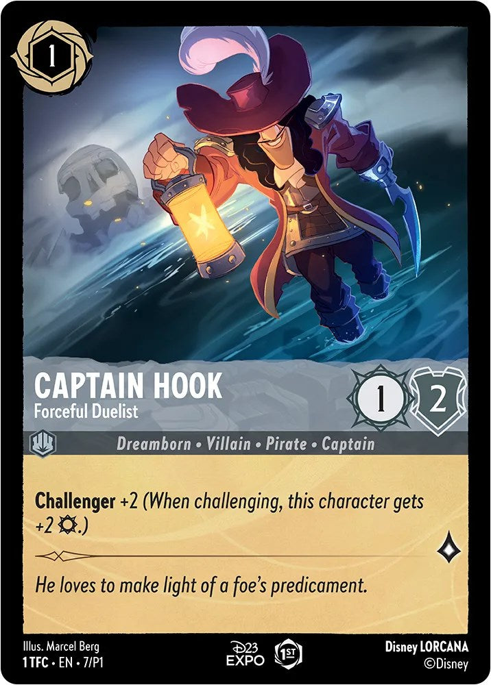 Captain Hook - Forceful Duelist 007 (D23 Promos) Holofoil