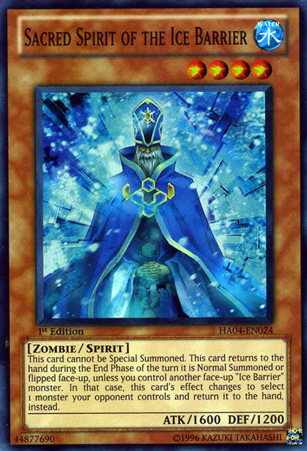 Sacred Spirit of the Ice Barrier [HA04-EN024] Super Rare - Duel Kingdom