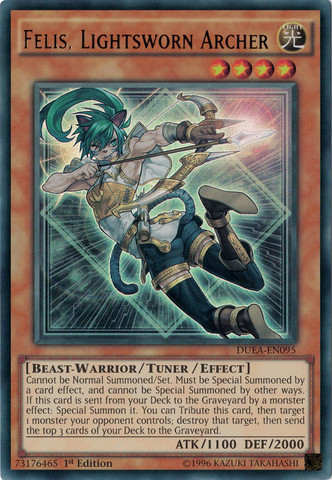 Felis, Lightsworn Archer [DUEA-EN095] Ultra Rare - Duel Kingdom