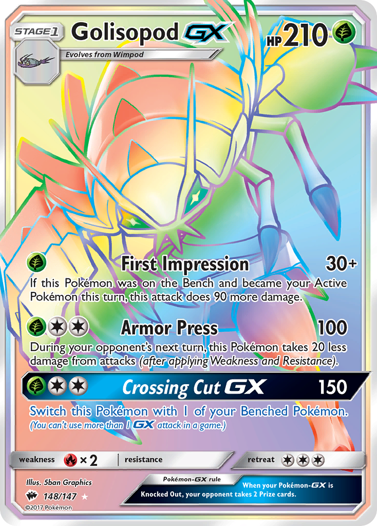 Golisopod GX (148/147) [Sun & Moon: Burning Shadows] - Duel Kingdom