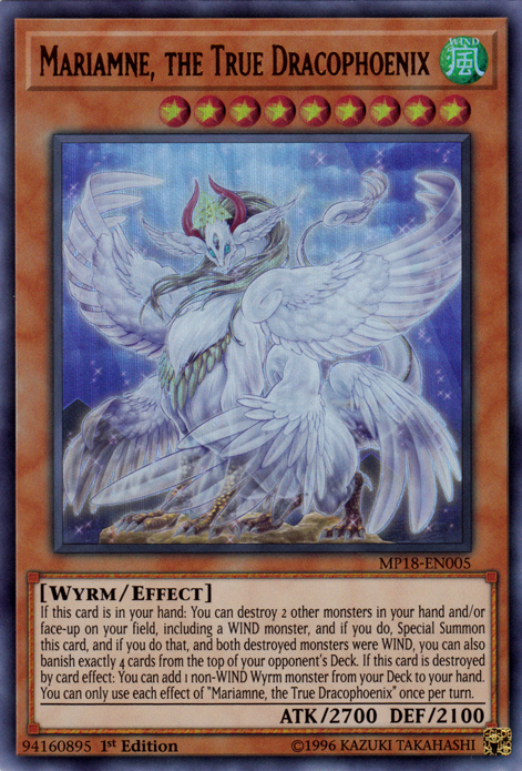 Mariamne, the True Dracophoenix [MP18-EN005] Ultra Rare - Duel Kingdom