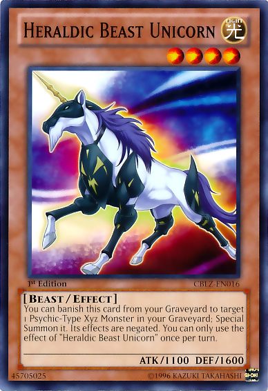Heraldic Beast Unicorn [CBLZ-EN016] Common - Duel Kingdom