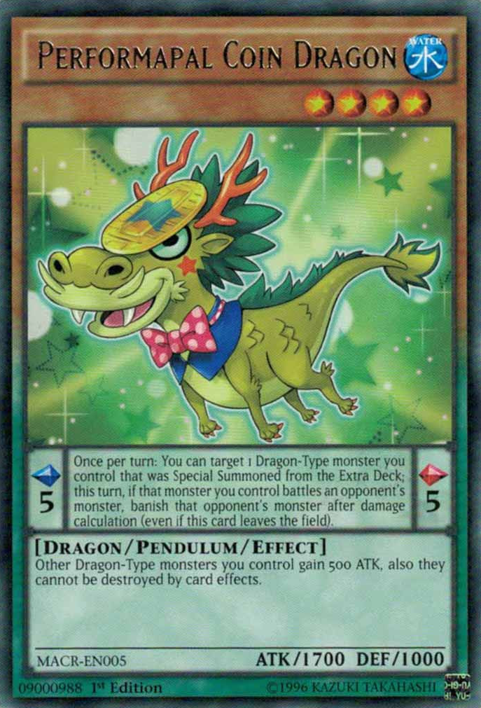 Performapal Coin Dragon [MACR-EN005] Rare - Duel Kingdom