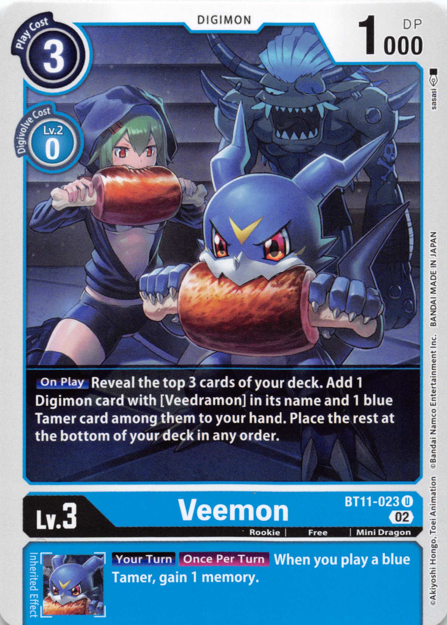 Veemon [BT11-023] [Dimensional Phase] Foil