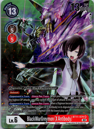 BlackWarGreymon (X Antibody) (Alternate Art) [BT11-074] [Dimensional Phase] Foil