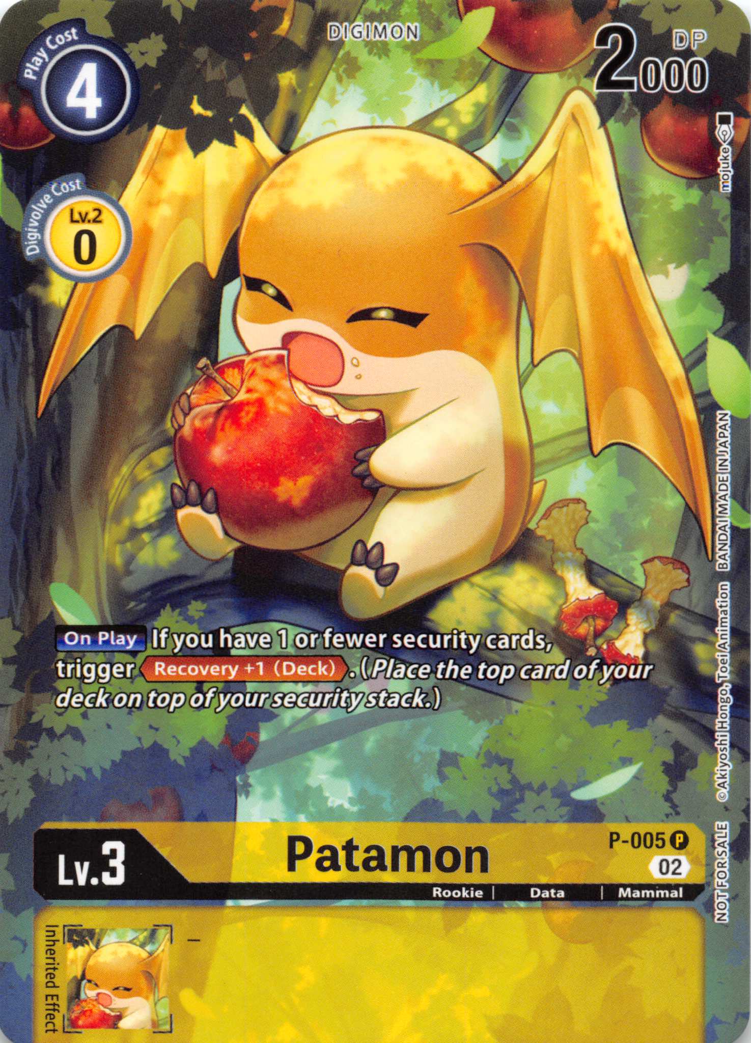 Patamon (Digimon Illustration Competition Pack) [P-005] [Dimensional Phase] Normal