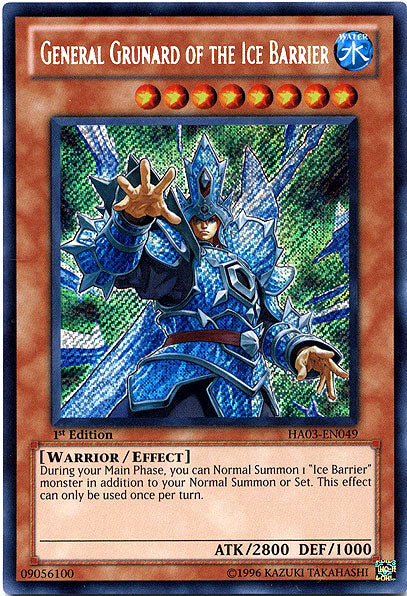 General Grunard of the Ice Barrier [HA03-EN049] Secret Rare - Duel Kingdom