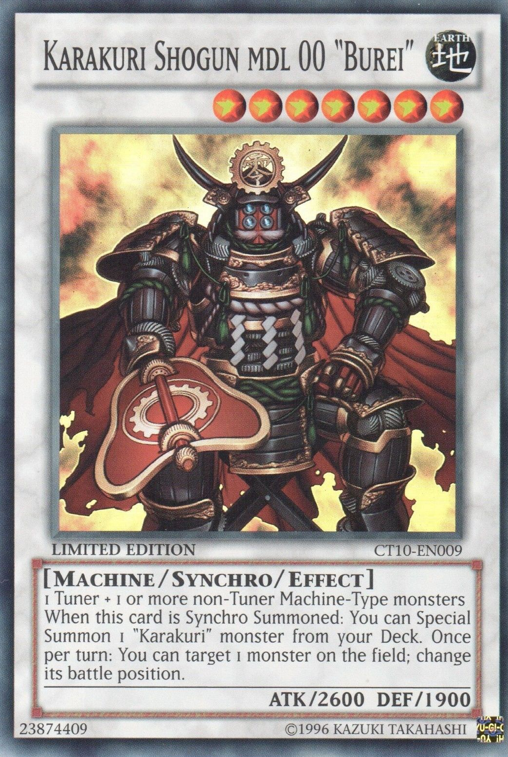 Karakuri Shogun mdl 00 "Burei" [CT10-EN009] Super Rare - Duel Kingdom