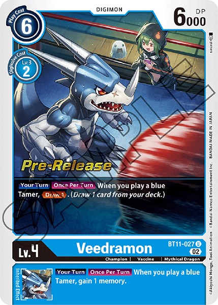 Veedramon [BT11-027] [Dimensional Phase Pre-Release Cards] Foil