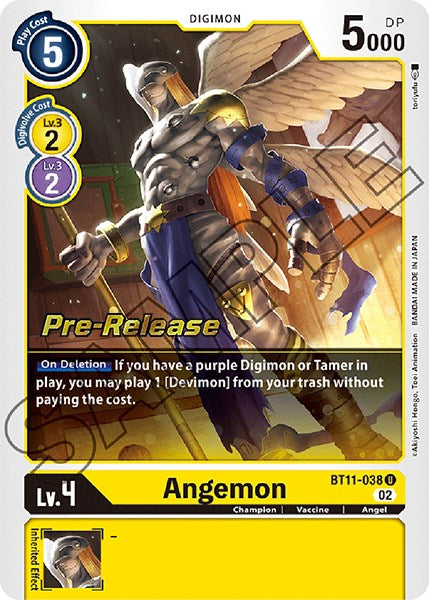 Angemon [BT11-038] [Dimensional Phase Pre-Release Cards] Foil