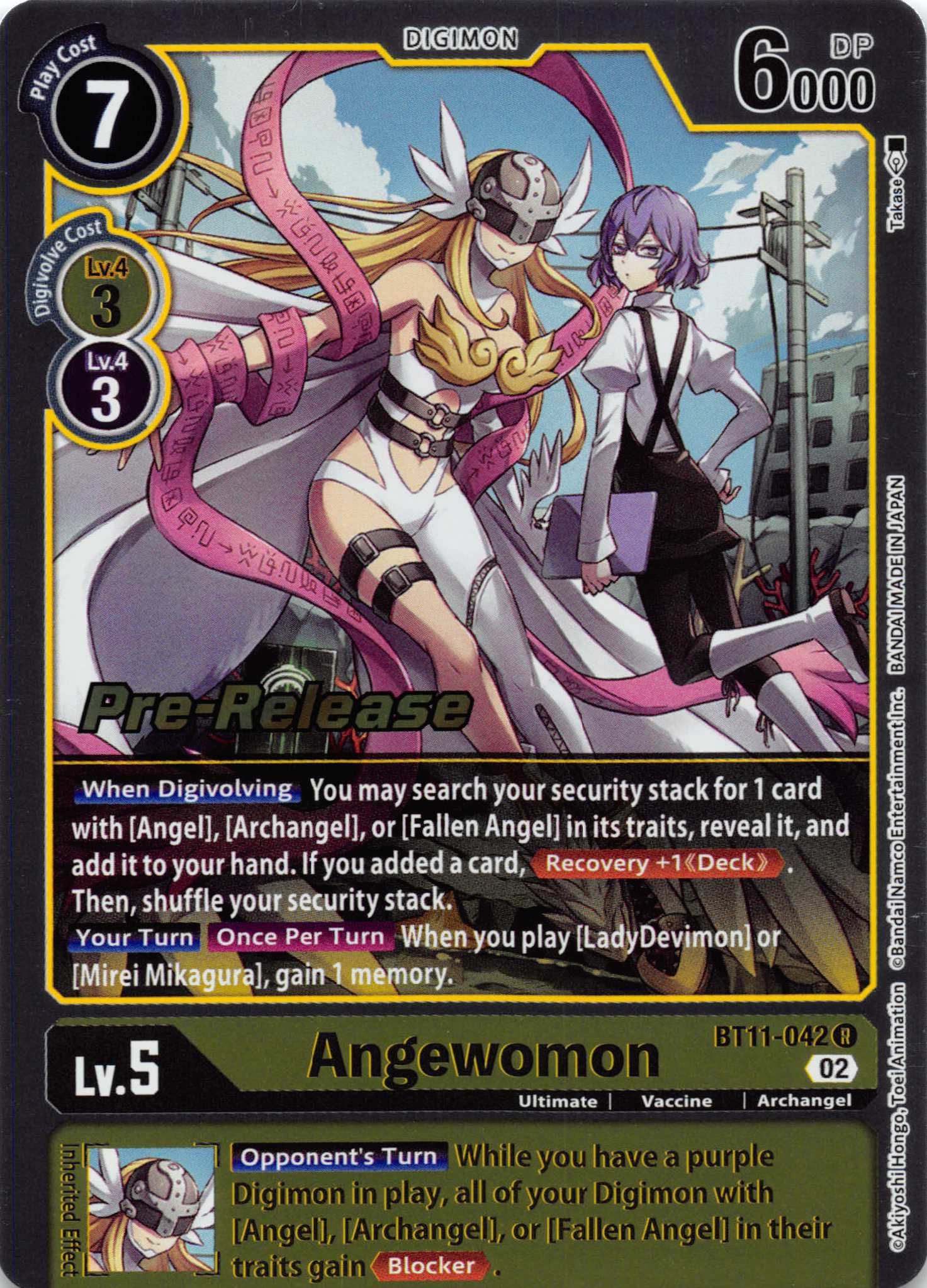 Angewomon [BT11-042] [Dimensional Phase Pre-Release Cards] Foil