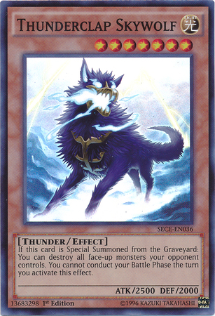 Thunderclap Skywolf [SECE-EN036] Super Rare - Duel Kingdom