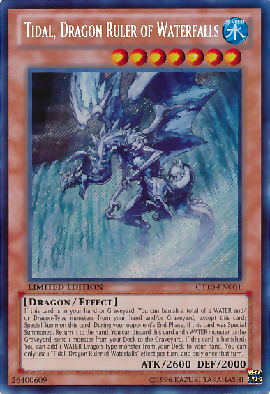 Tidal, Dragon Ruler of Waterfalls [CT10-EN001] Secret Rare - Duel Kingdom