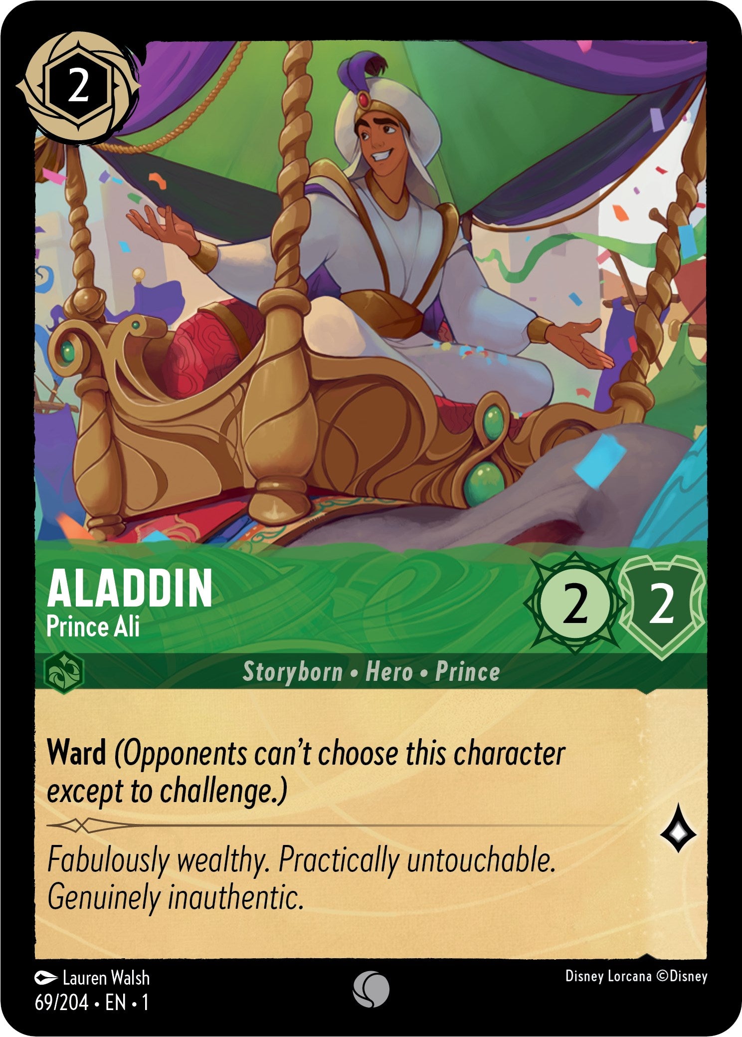 Aladdin - Prince Ali 69/204 (The First Chapter) Cold Foil