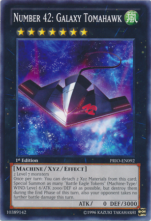 Number 42: Galaxy Tomahawk [PRIO-EN092] Common - Duel Kingdom