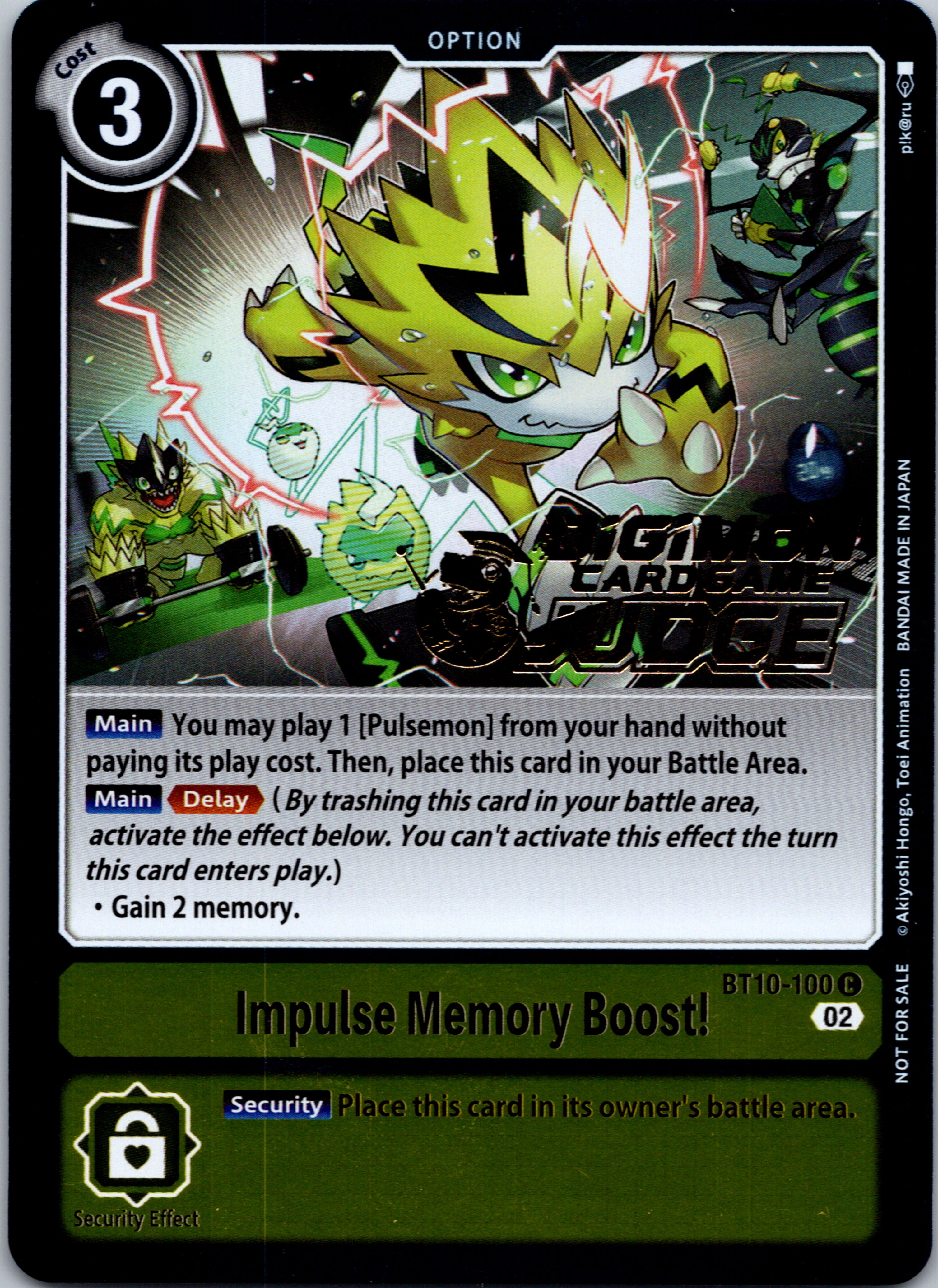 Impulse Memory Boost! (Judge Pack 3) [BT10-100] [Xros Encounter] Foil