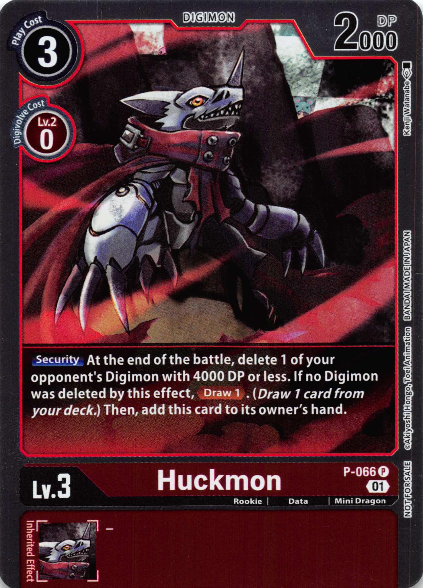 Huckmon - P-066 (Limited Card Pack) [P-066] [Digimon Promotion Cards] Foil