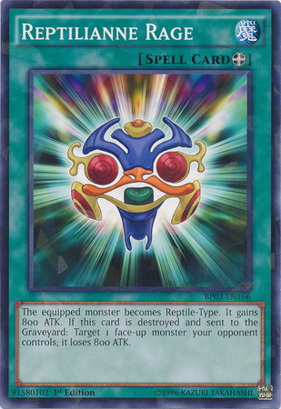 Reptilianne Rage [BP03-EN166] Shatterfoil Rare - Duel Kingdom