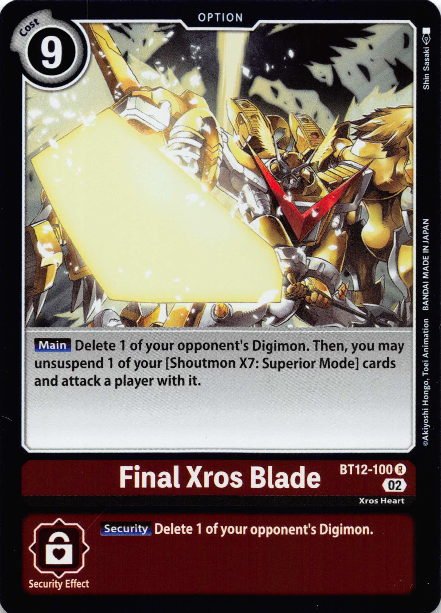 Final Xros Blade [BT12-100] [Across Time] Foil