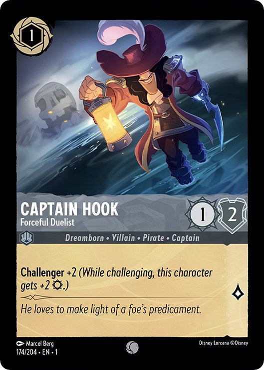 Captain Hook - Forceful Duelist 174/204 (The First Chapter) Cold Foil
