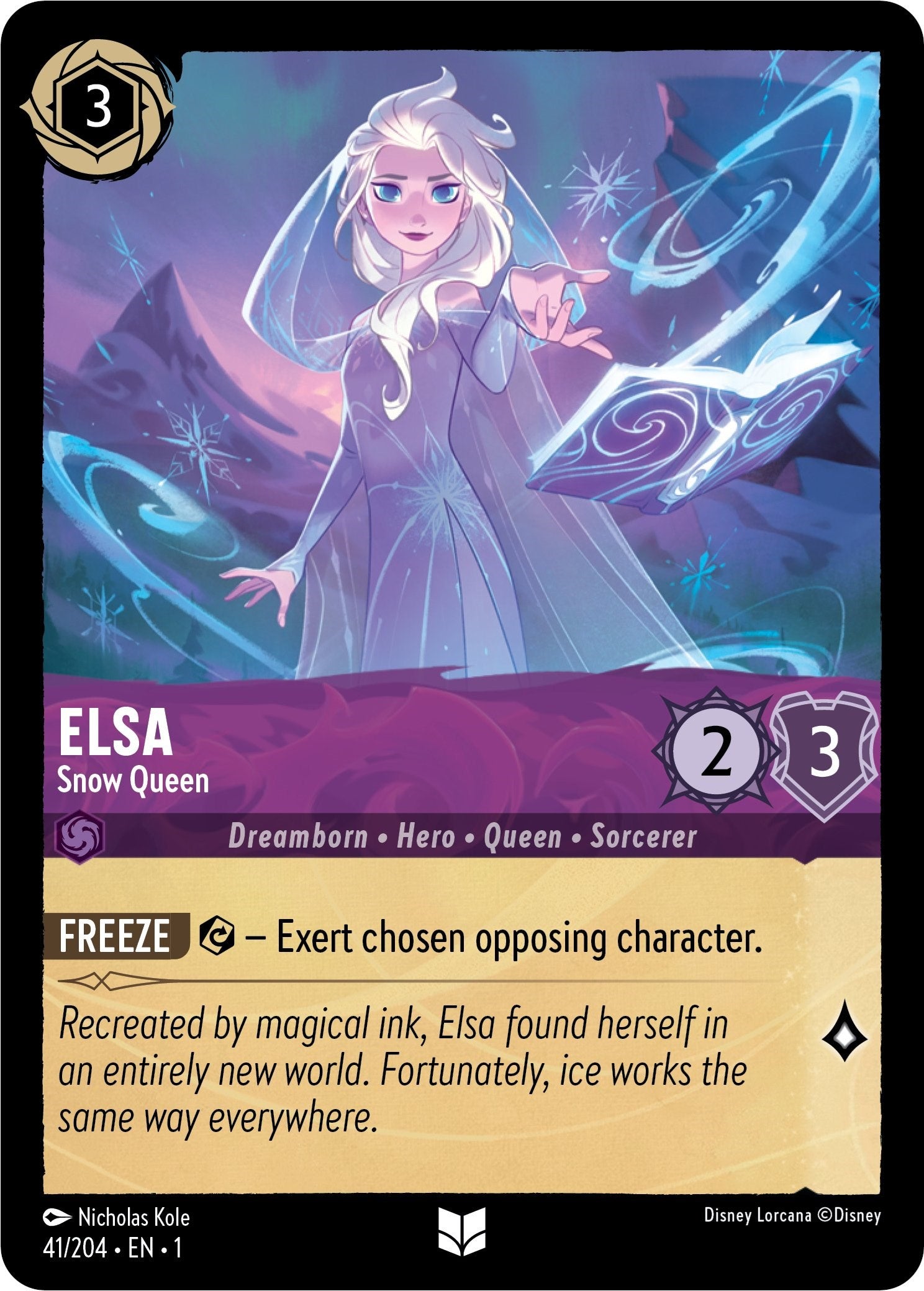 Elsa - Snow Queen 41/204 (The First Chapter) Cold Foil