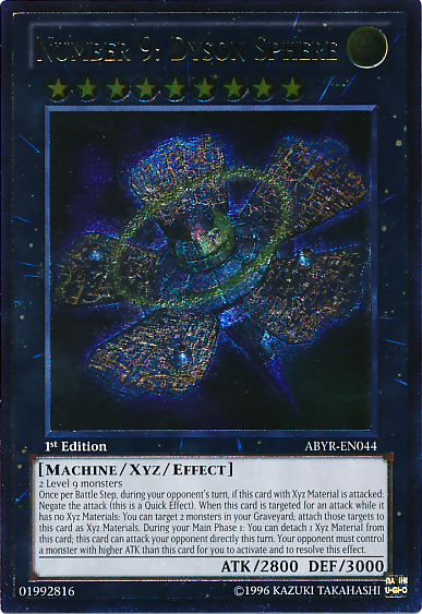 Number 9: Dyson Sphere (UTR) [ABYR-EN044] Ultimate Rare - Duel Kingdom