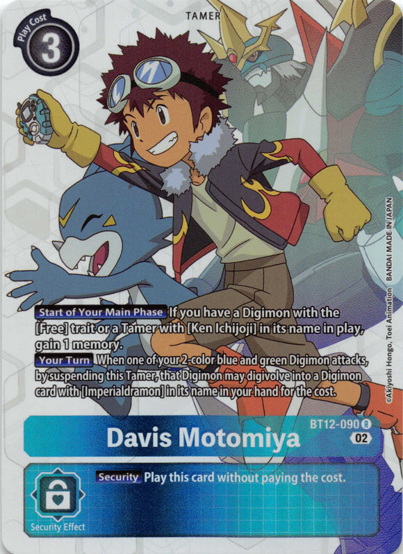 Davis Motomiya (Alternate Art) [BT12-090] [Across Time] Foil