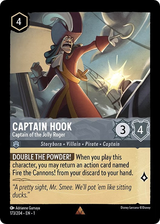 Captain Hook - Captain of the Jolly Roger 173/204 (The First Chapter) Cold Foil
