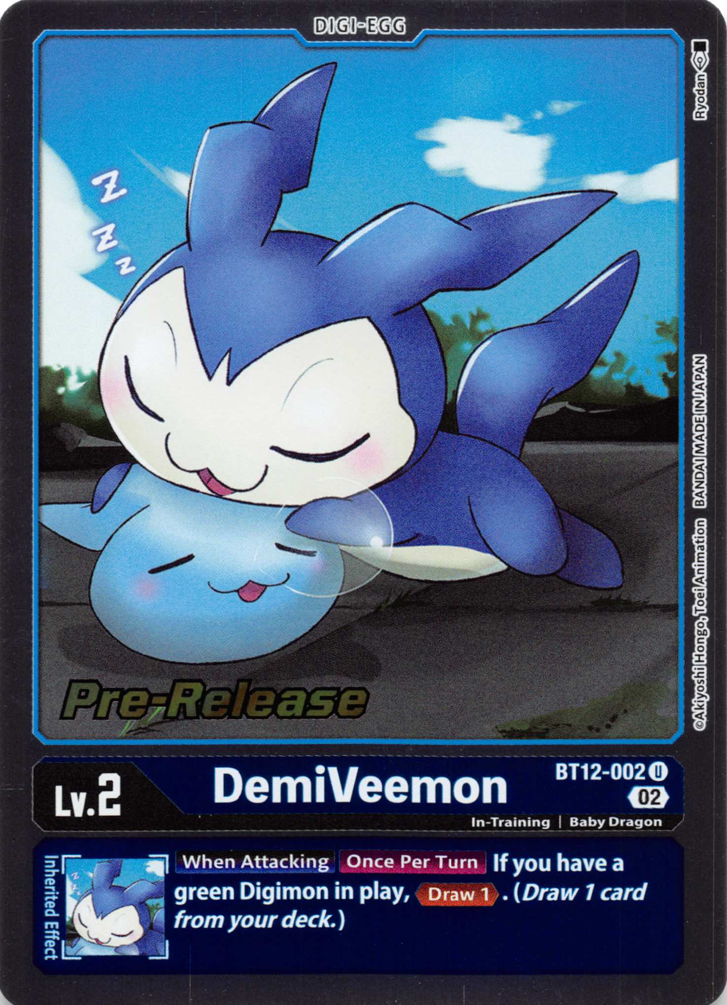 DemiVeemon [BT12-002] [Across Time Pre-Release Cards] Foil