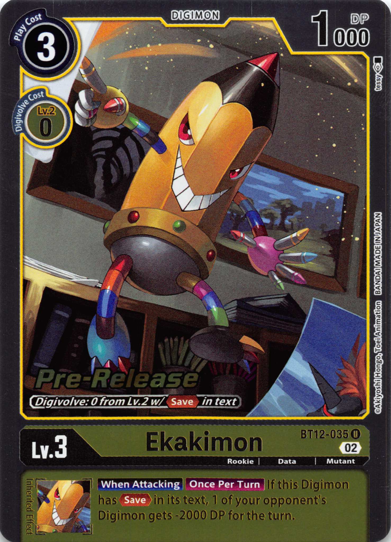 Ekakimon [BT12-035] [Across Time Pre-Release Cards] Foil