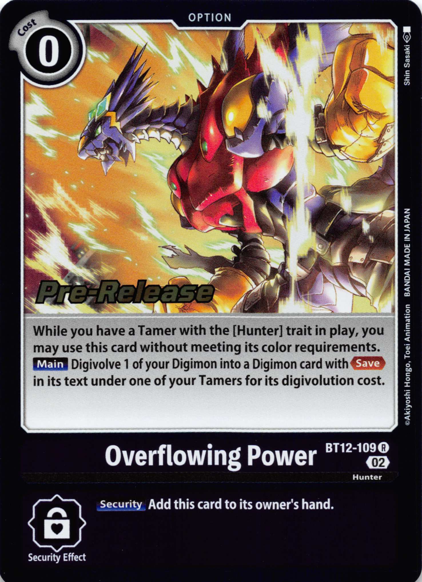 Overflowing Power [BT12-109] [Across Time Pre-Release Cards] Normal