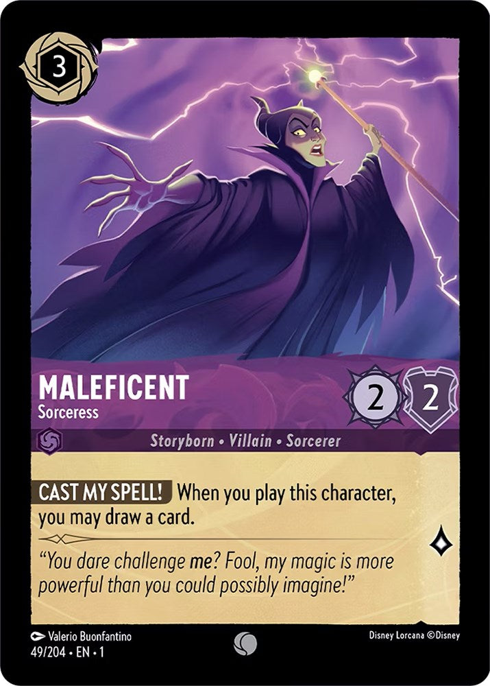 Maleficent - Sorceress 49/204 (The First Chapter) Cold Foil