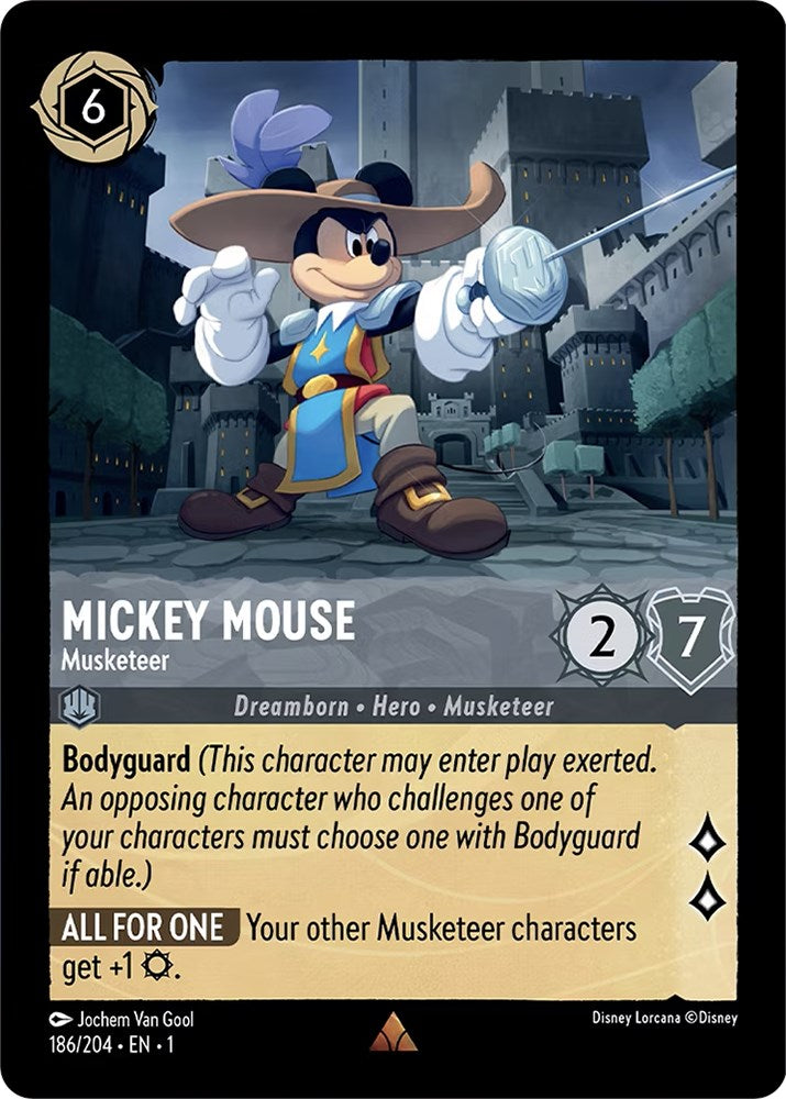 Mickey Mouse - Musketeer 186/204 (The First Chapter) Cold Foil