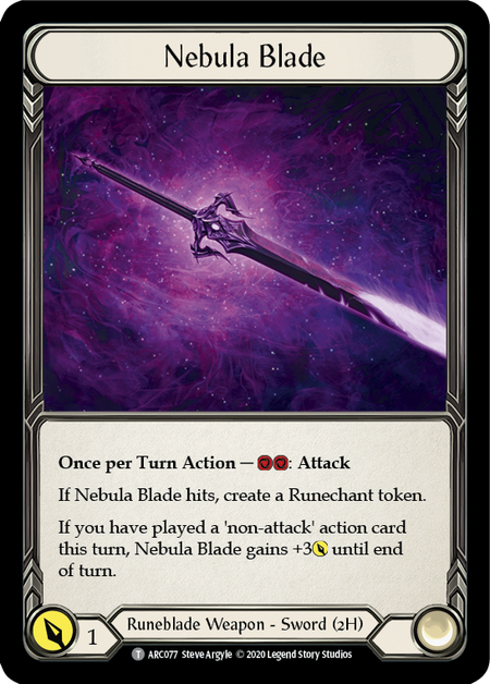 Nebula Blade // Viserai, Rune Blood [U-ARC077 // U-ARC075] (Arcane Rising Unlimited)