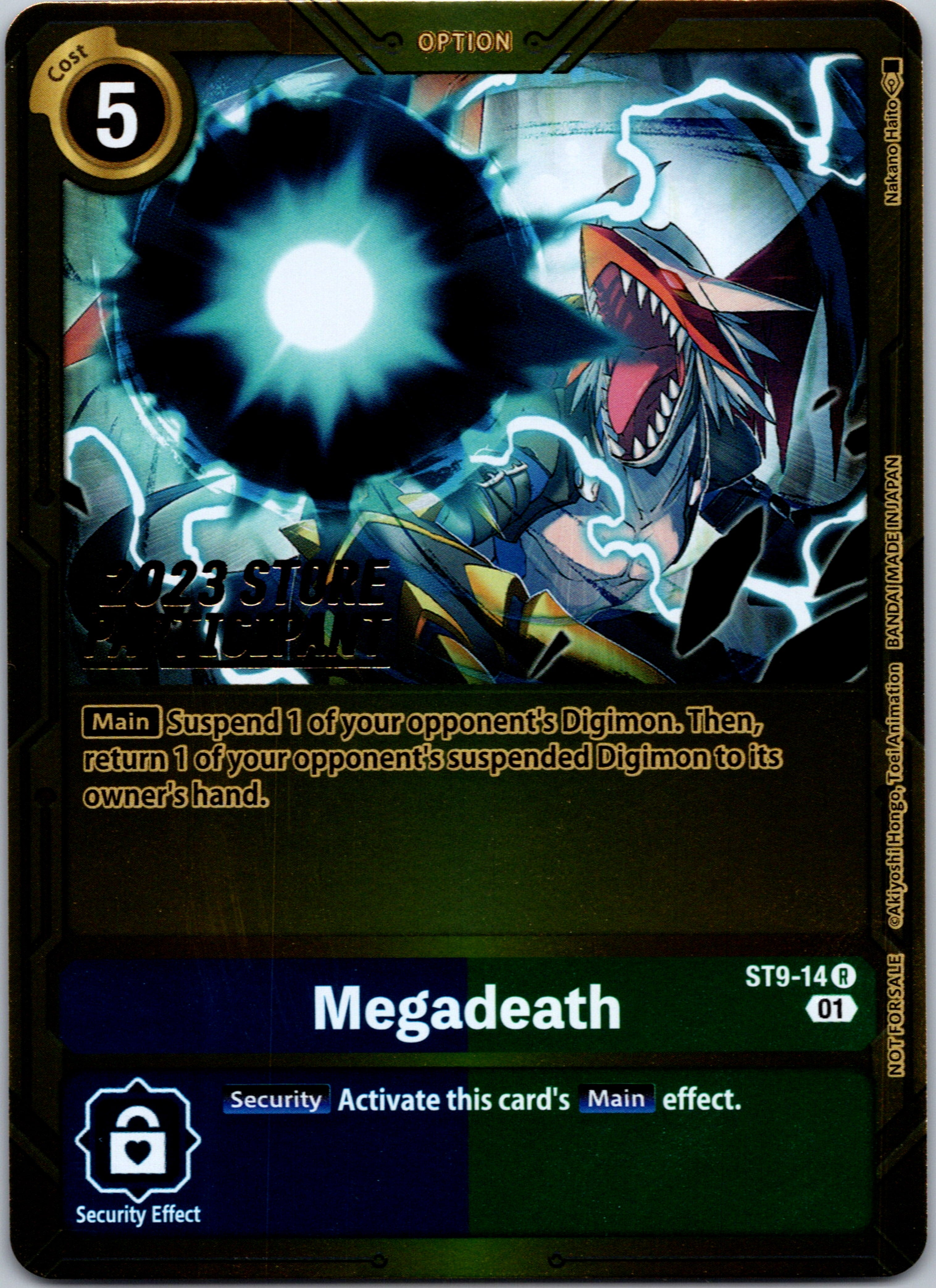 Megadeath (2023 Store Participant) [ST9-14] [Starter Deck 09: Ultimate Ancient Dragon] Foil