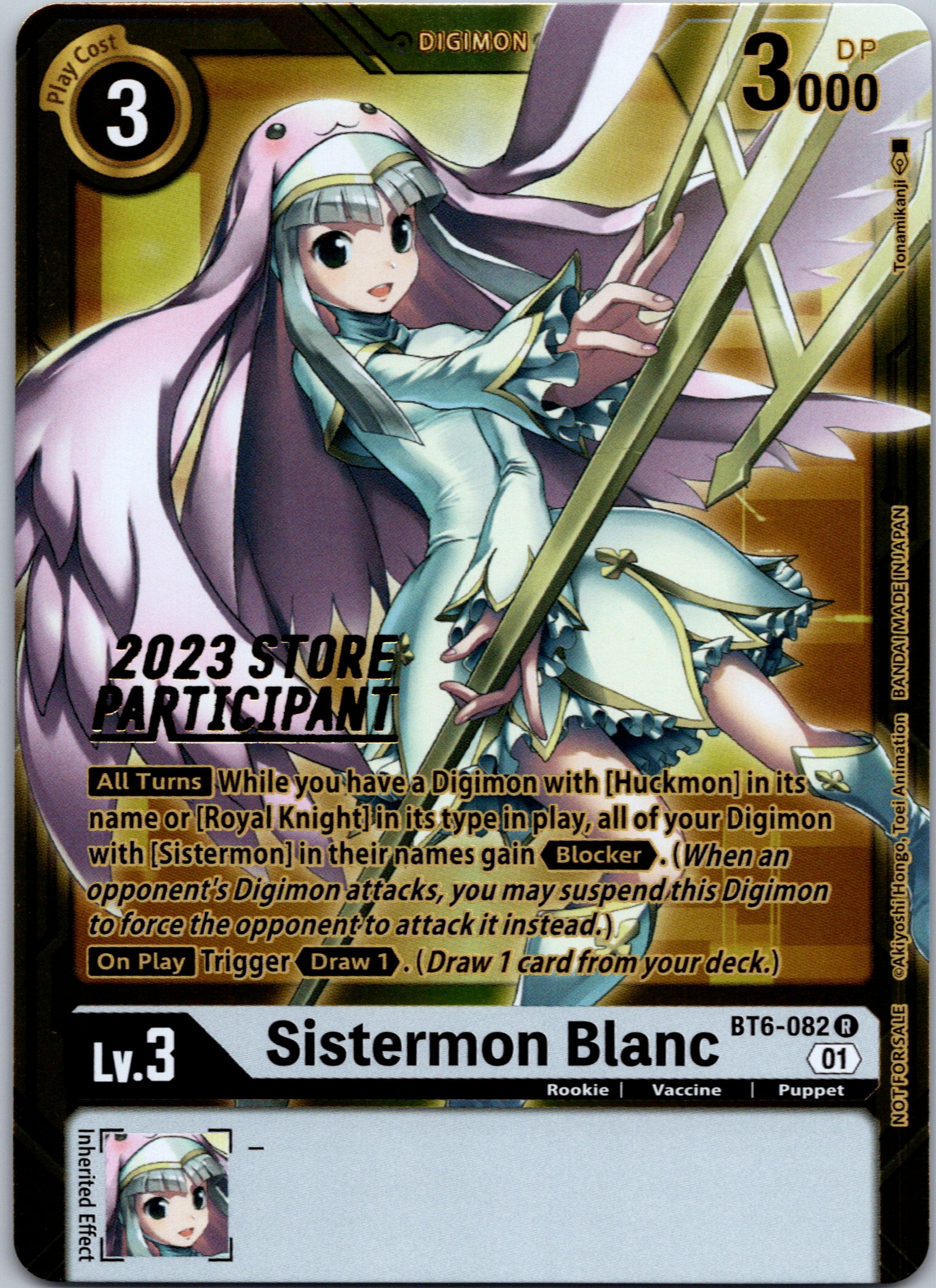 Sistermon Blanc (2023 Store Participant) [BT6-082] [Double Diamond] Foil