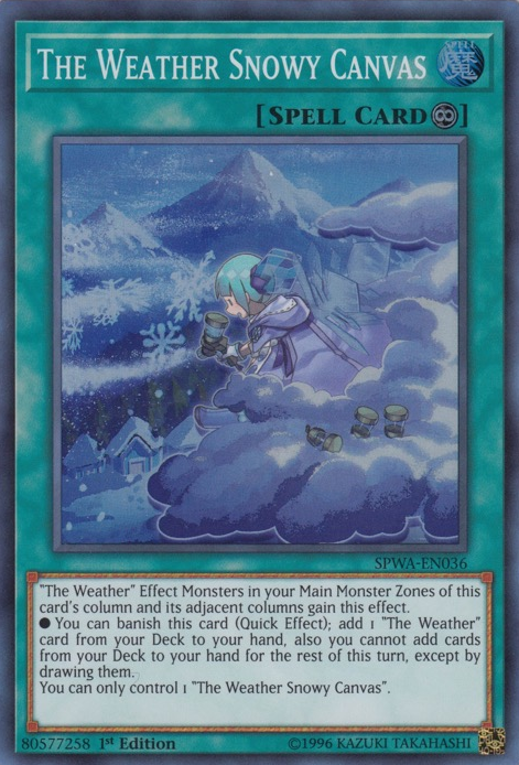 The Weather Snowy Canvas [SPWA-EN036] Super Rare - Duel Kingdom